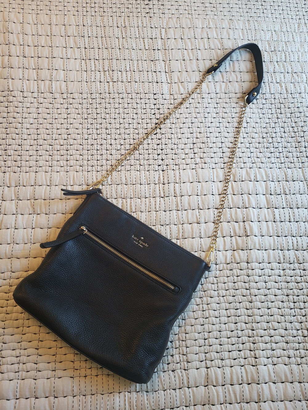 Kate Spade Pebbled Leather Chain Strap Crossbody